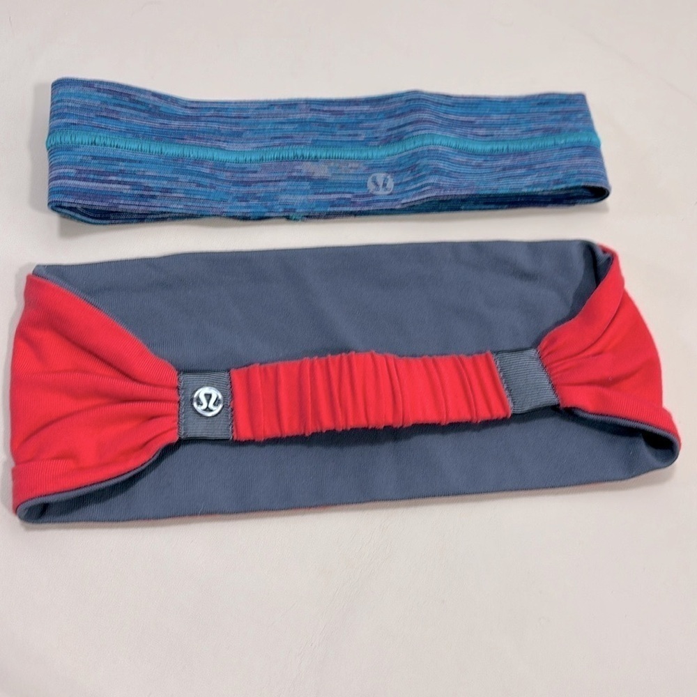 Two multicoloured Lululemon hairbands​​​​​​​